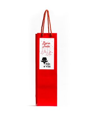 Bolsa de regalo roja individual