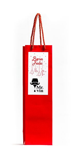 Bolsa de regalo roja individual