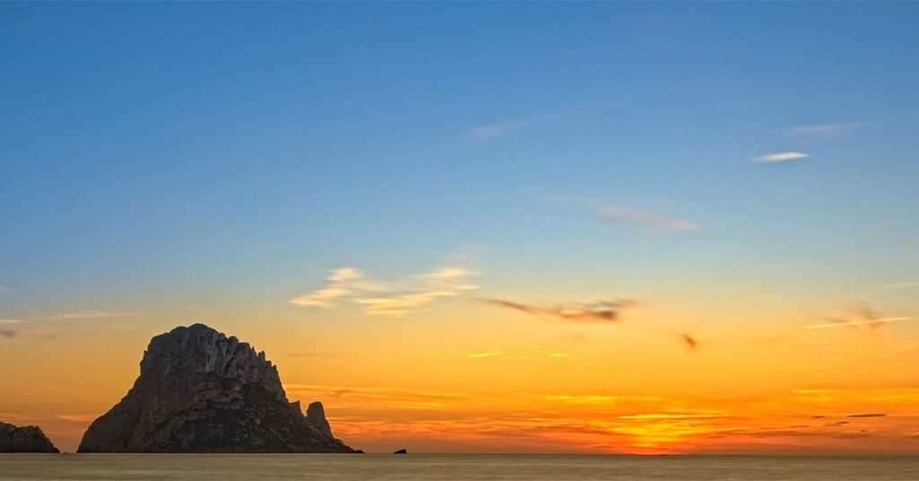 puesta de sol en Ibiza