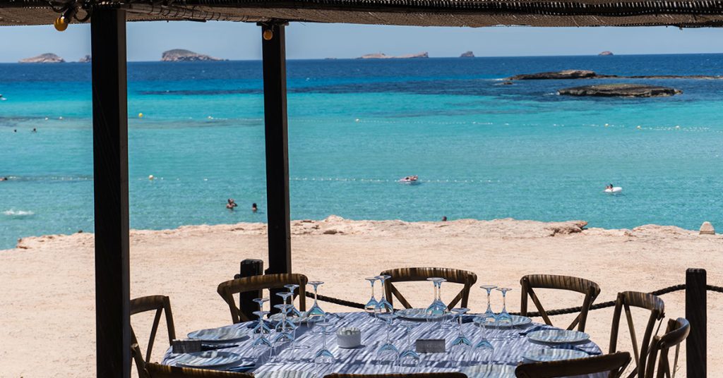 restaurante en la playa