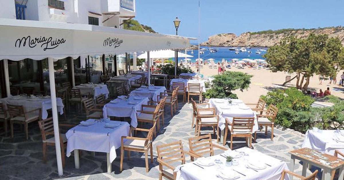 Pescado y arroz en Ibiza en el restaurante Maria Luisa