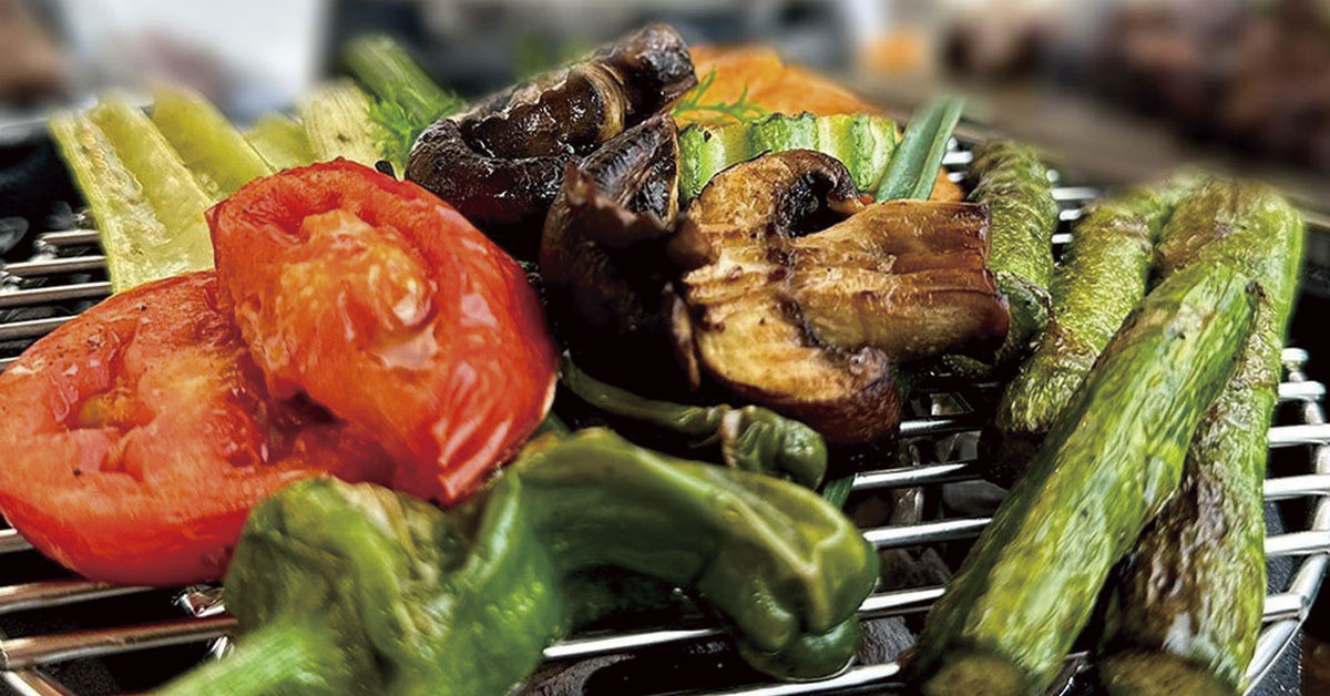 Vegetable barbecue at Higo Ibiza